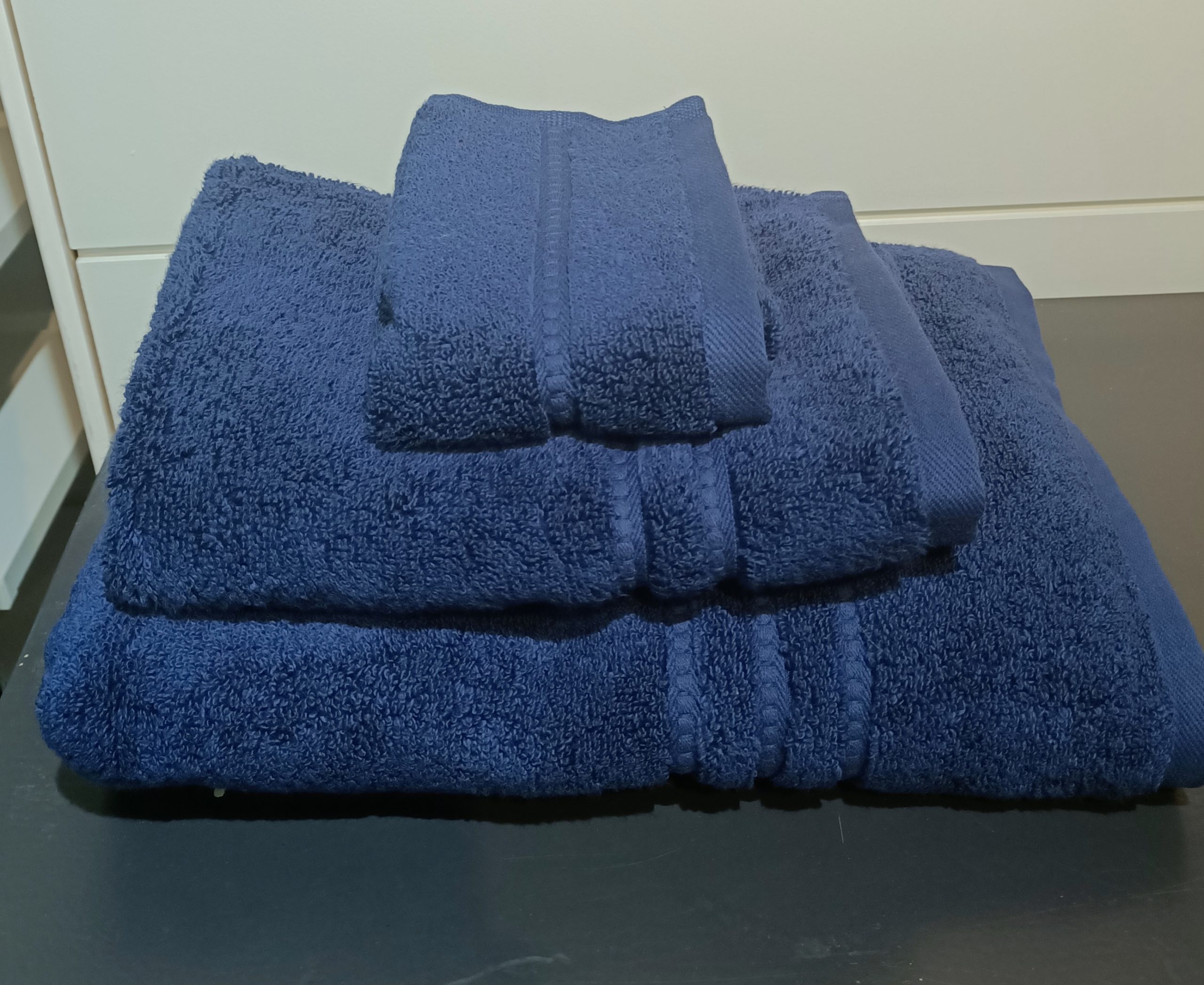 marine blue towels portofino cotton