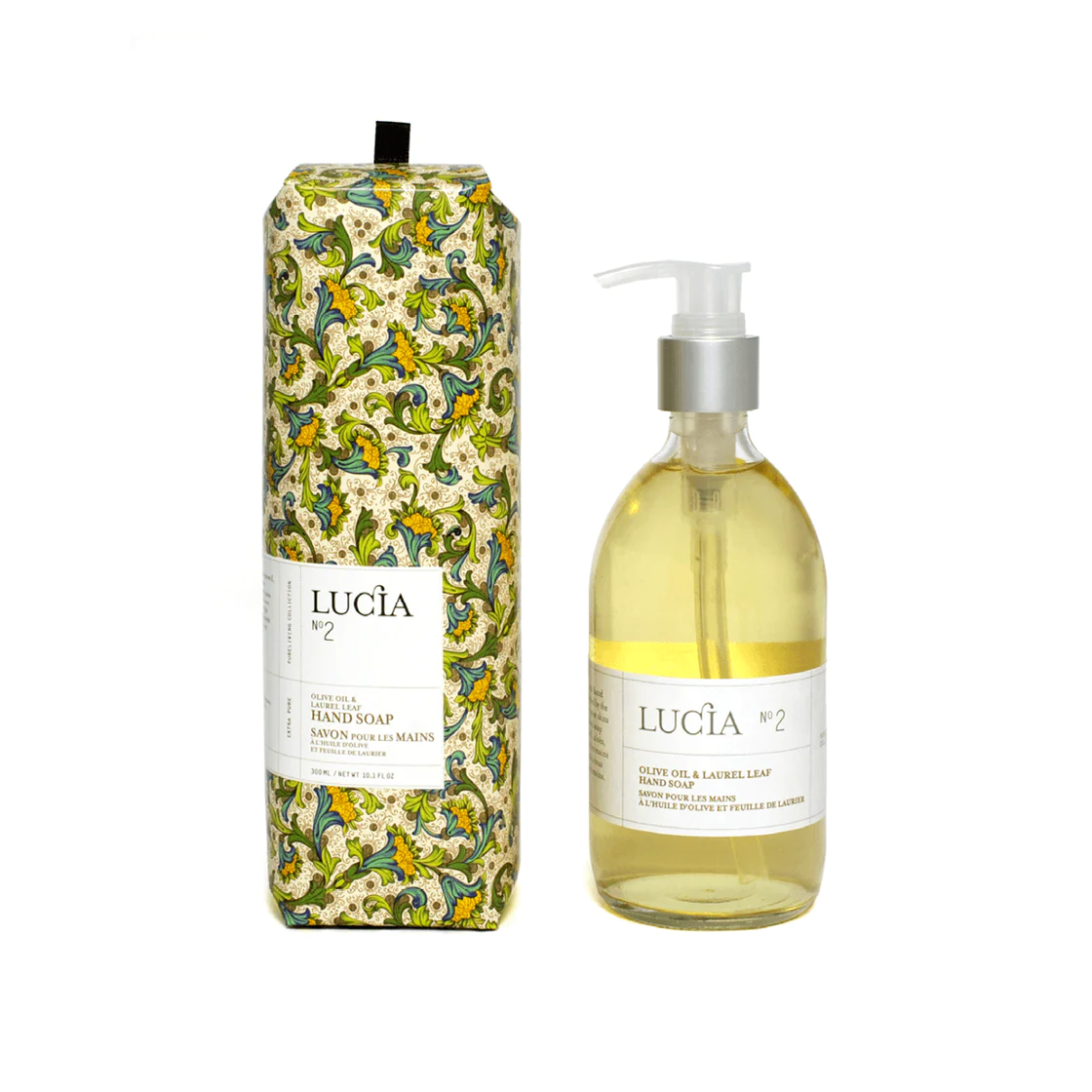 olive oil and laurel leaf hand soap