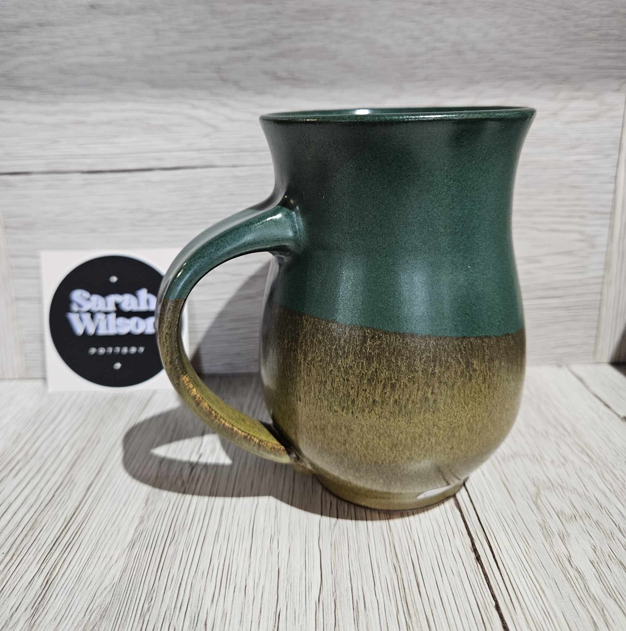 green mug pottery irish sarah wilson coffee